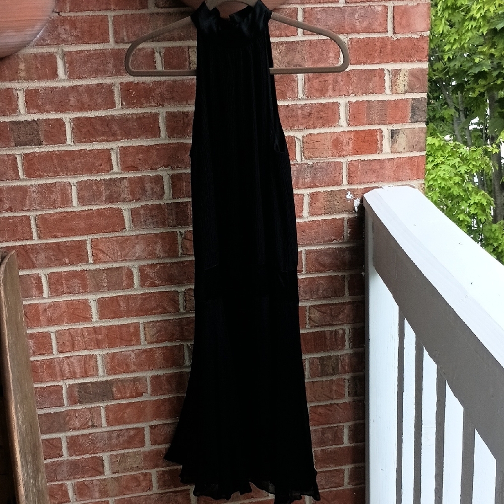 Banana Republic Black Sleeveless Halter Gown
